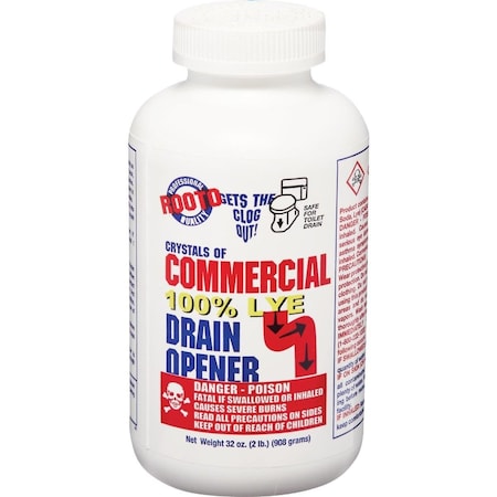 Rooto 2 Lb. Crystal Commercial Drain Cleaner 1033